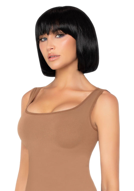 parrucca sexy short natural bob nero leg avenue
