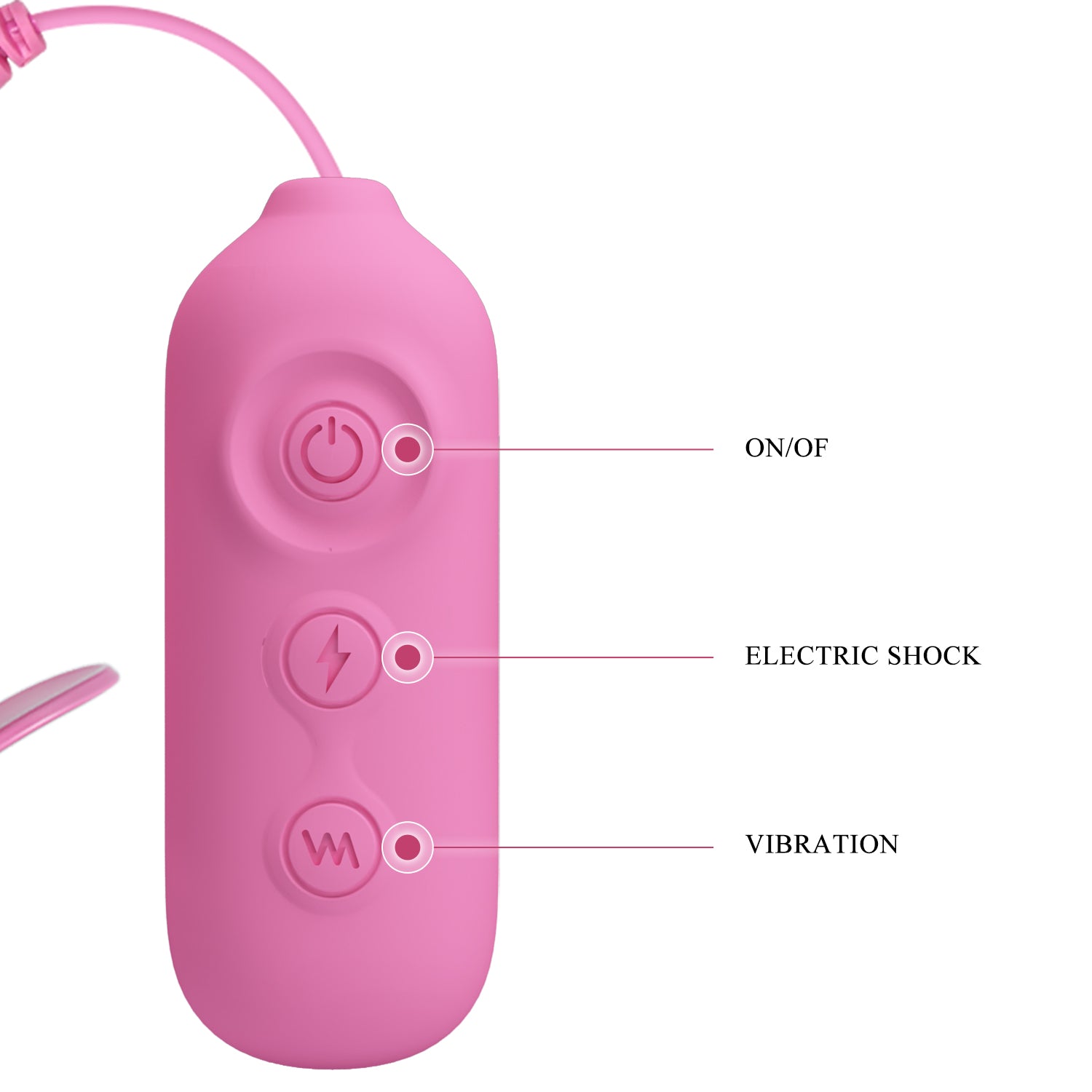 pinzette per capezzoli romantic wave ii rosa  pretty love