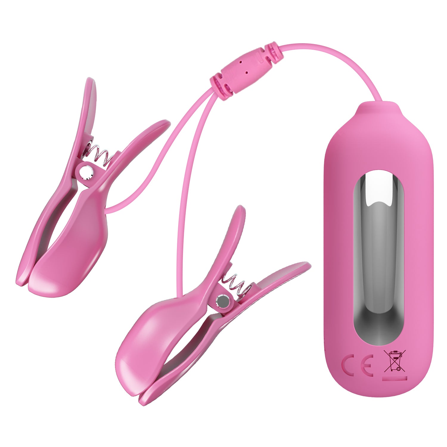 pinzette per capezzoli romantic wave ii rosa  pretty love