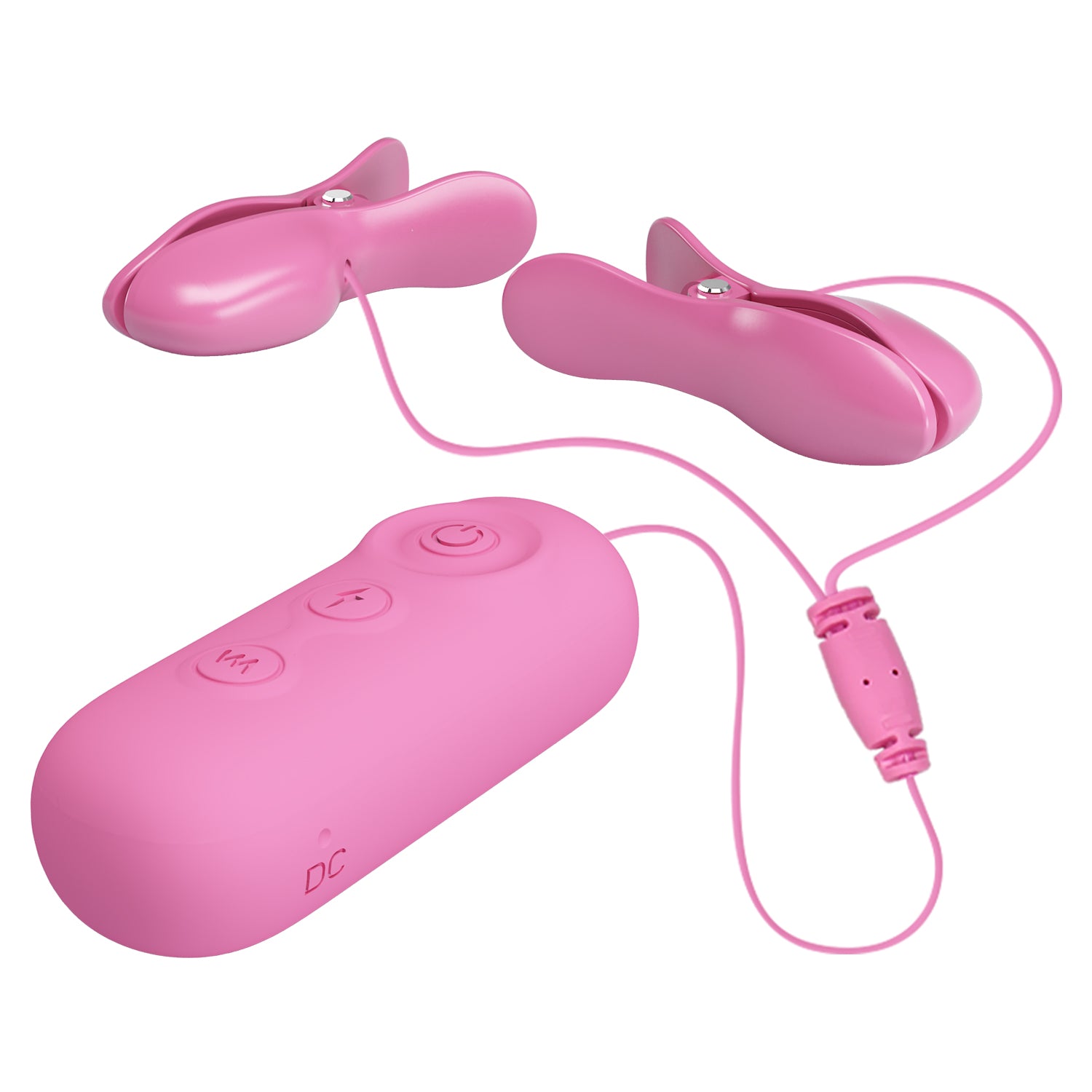 pinzette per capezzoli romantic wave ii rosa  pretty love