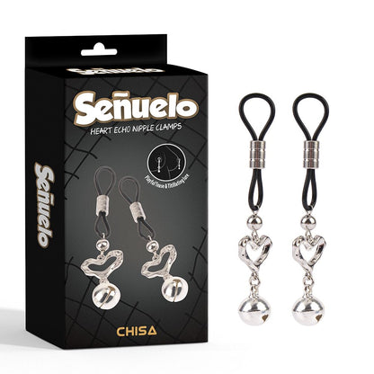 pinzette per capezzoli heart echo chisa scatola