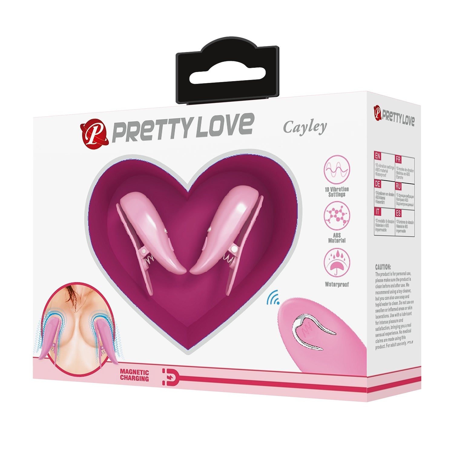 pinzette per capezzoli vibranti cayley rosa pretty love