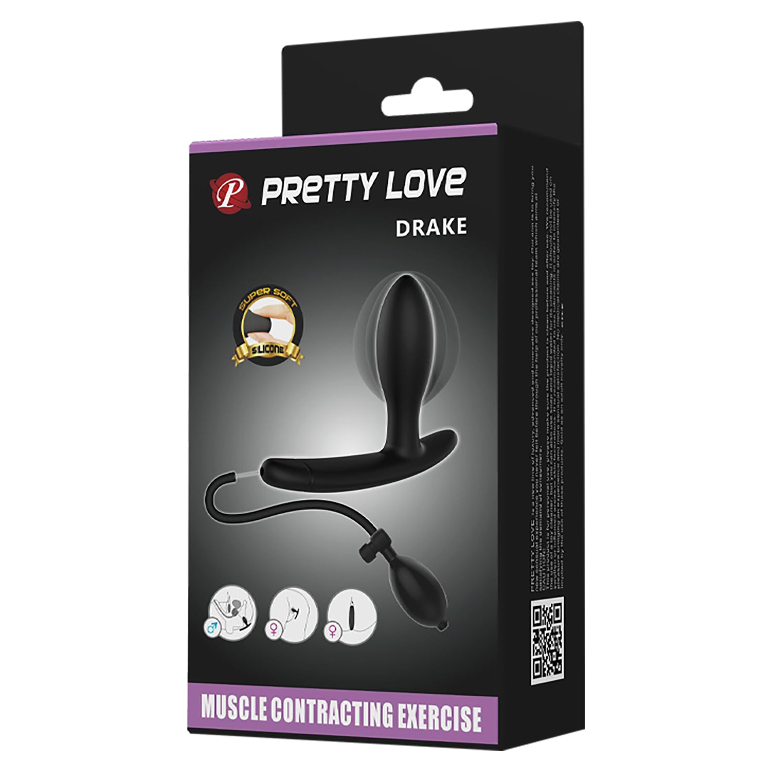 plug anale gonfiabile drake nero pretty lov