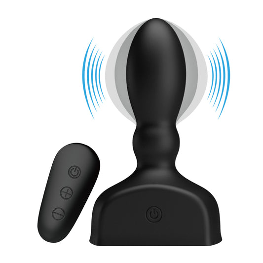 vibratore anale inflatable pulse nero mr play