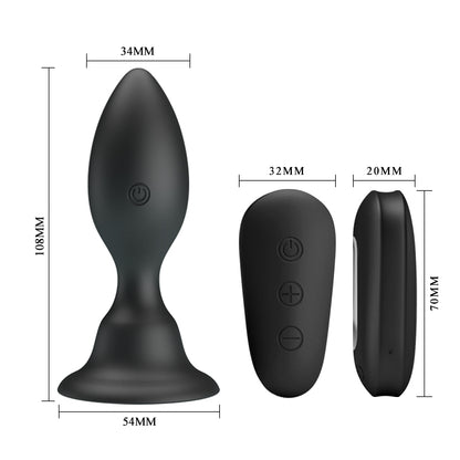 vibratore anale obsidian nero mr play