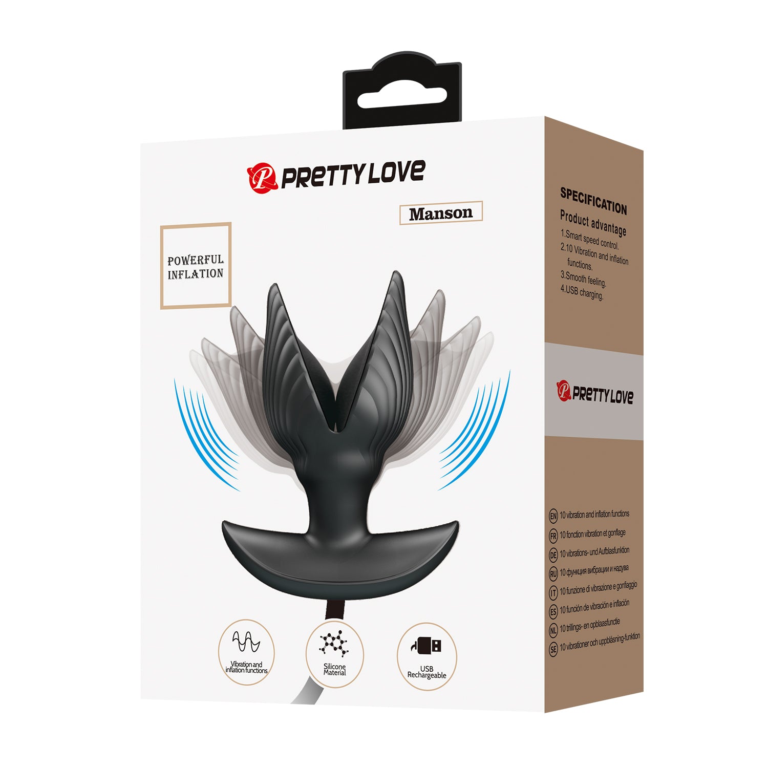 vibratore anale vibrante nero baile pretty love