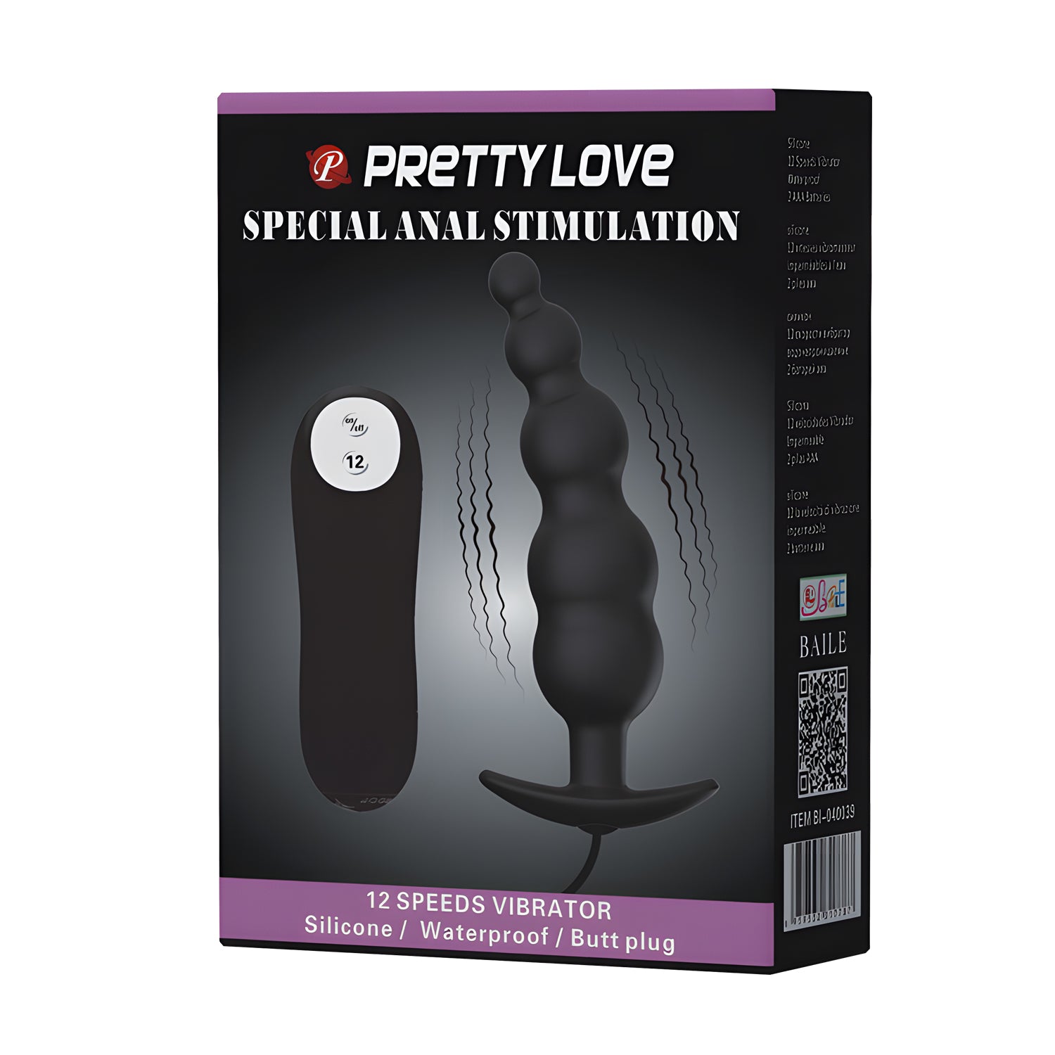 vibratore anale special pine nero pretty love