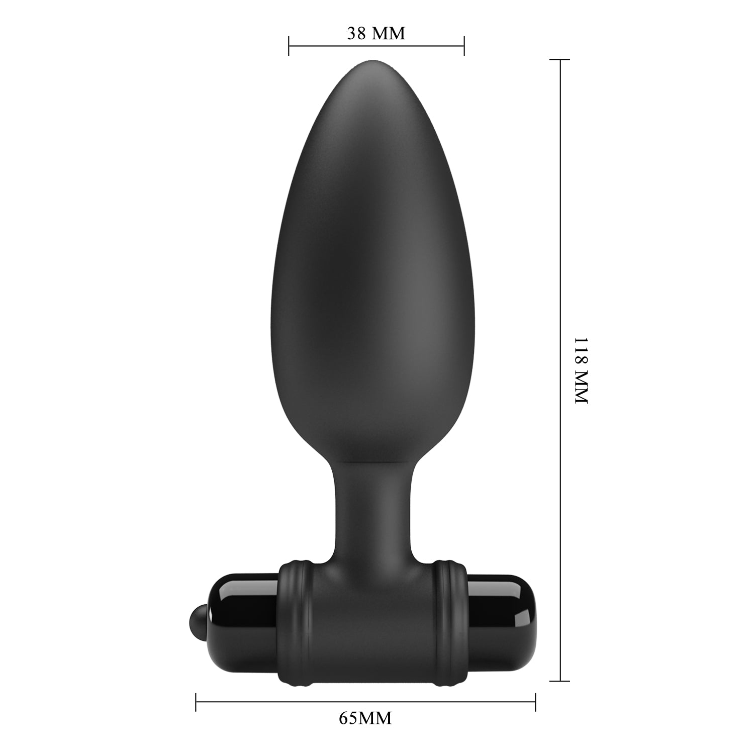 vibratore anale vibra ii nero pretty love