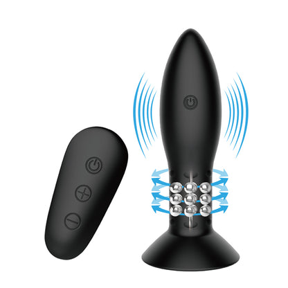 vibratore anale rotation beads eclipse nero mr play