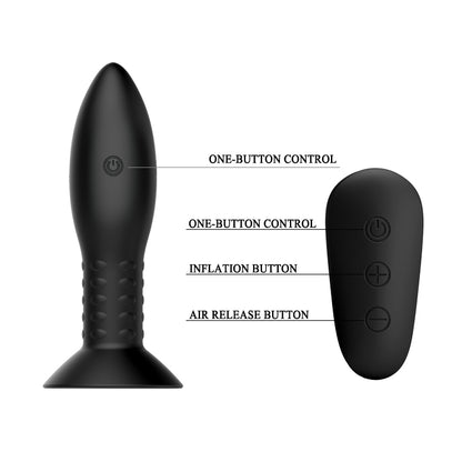 vibratore anale rotation beads eclipse nero mr play