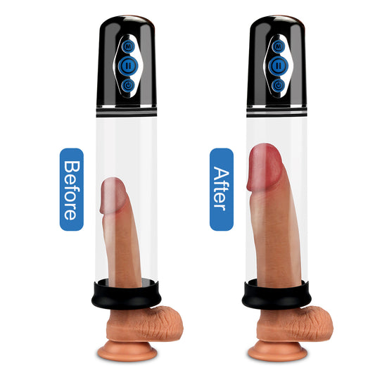 pompa sviluppatore pene elite lovetoy indossato