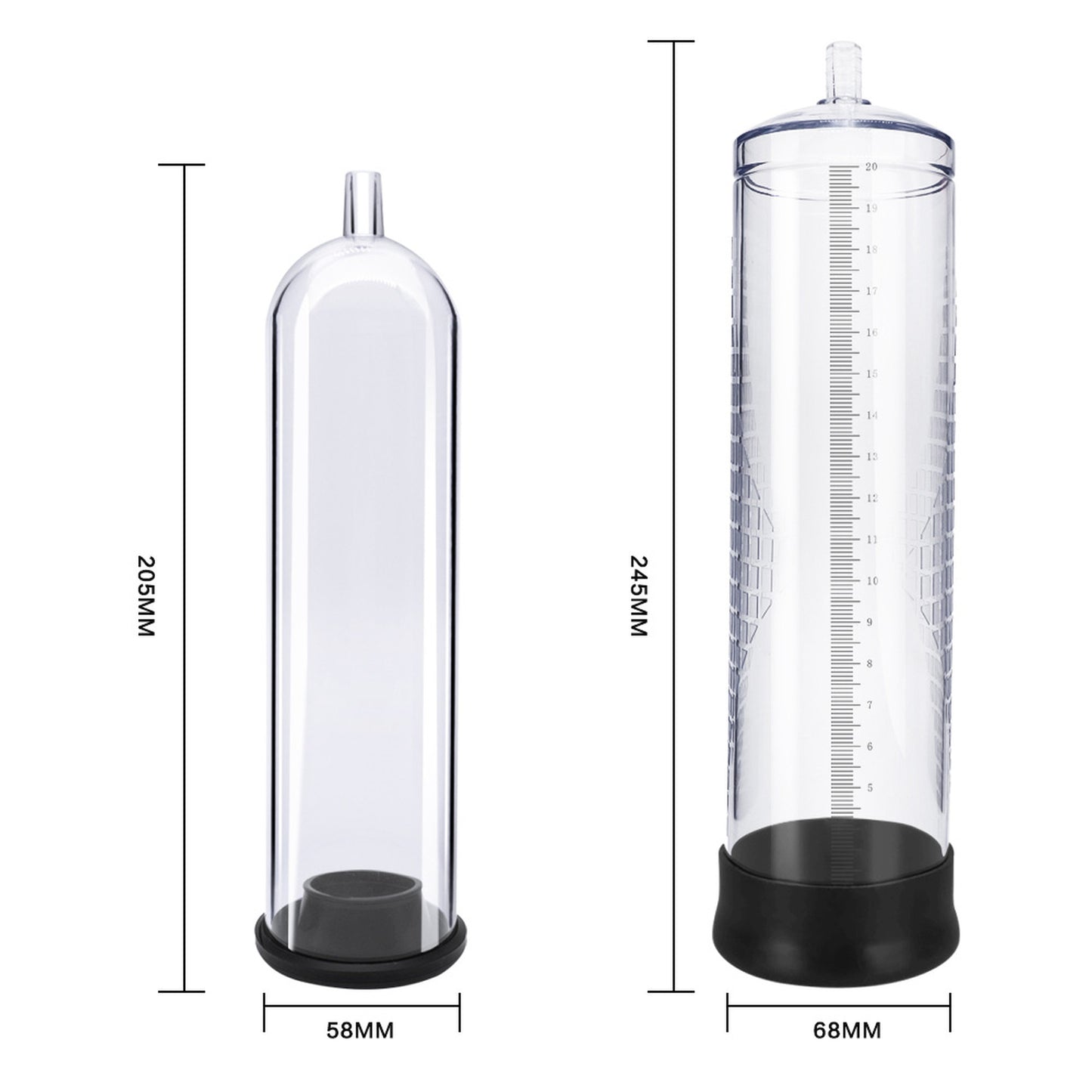 pompa e sviluppatore pene powerpump black and clear