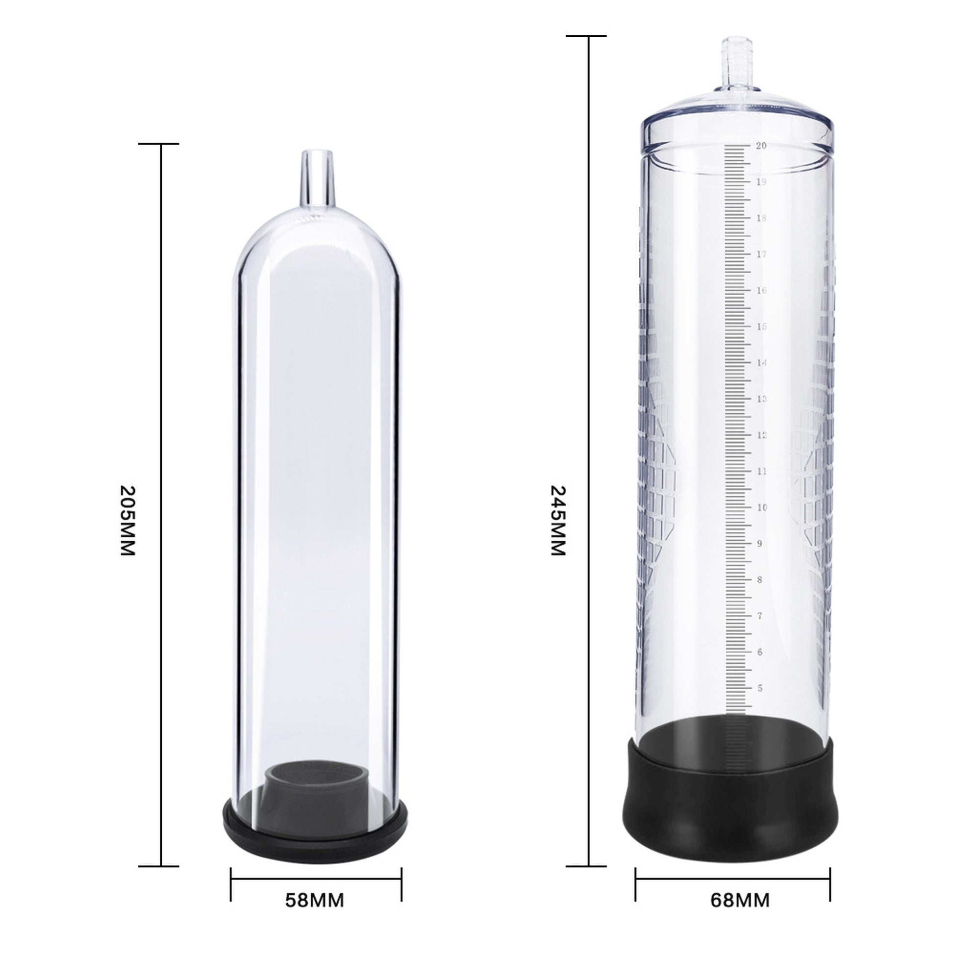 pompa e sviluppatore pene powerpump black and clear