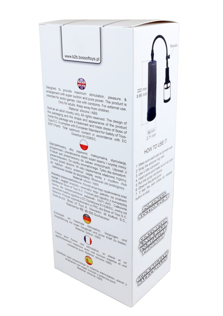 pompa e sviluppatore pene powerpump max black