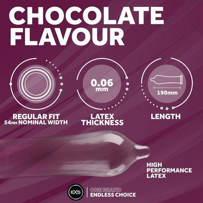 preservativi aromatizzati cioccolato 100pz exs