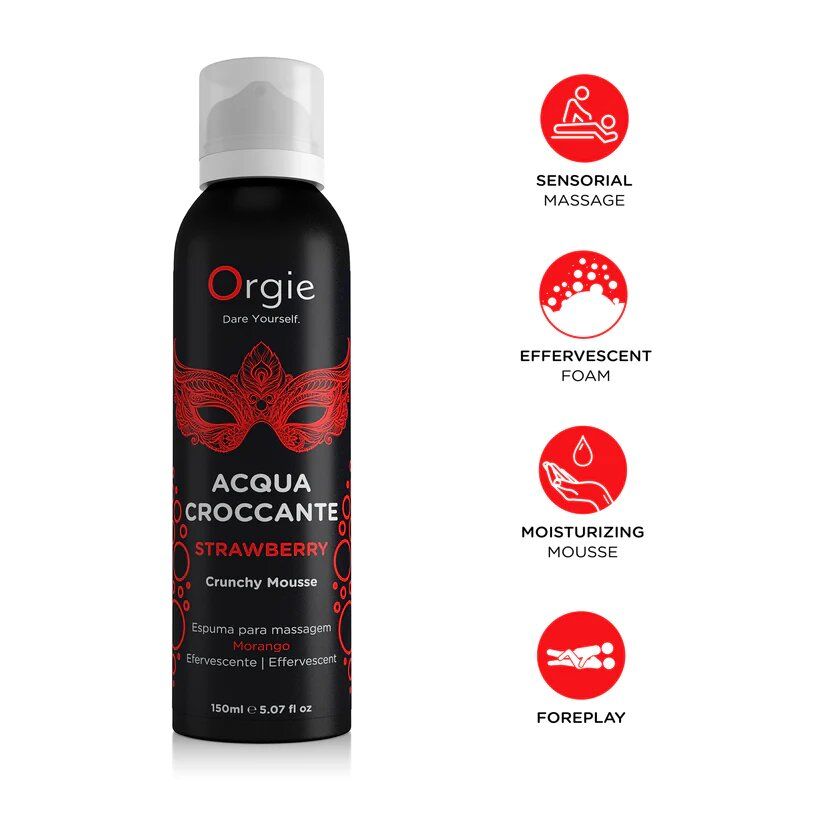 schiuma massaggio acqua croccante fragola 150ml orgie
