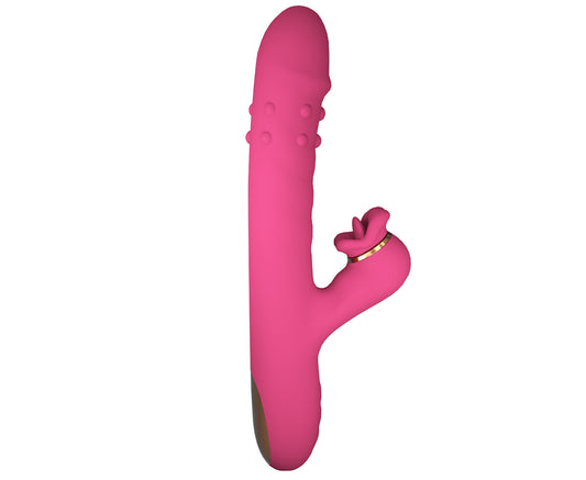 vibratore doppia stimolazione rabbit licking rosa b series