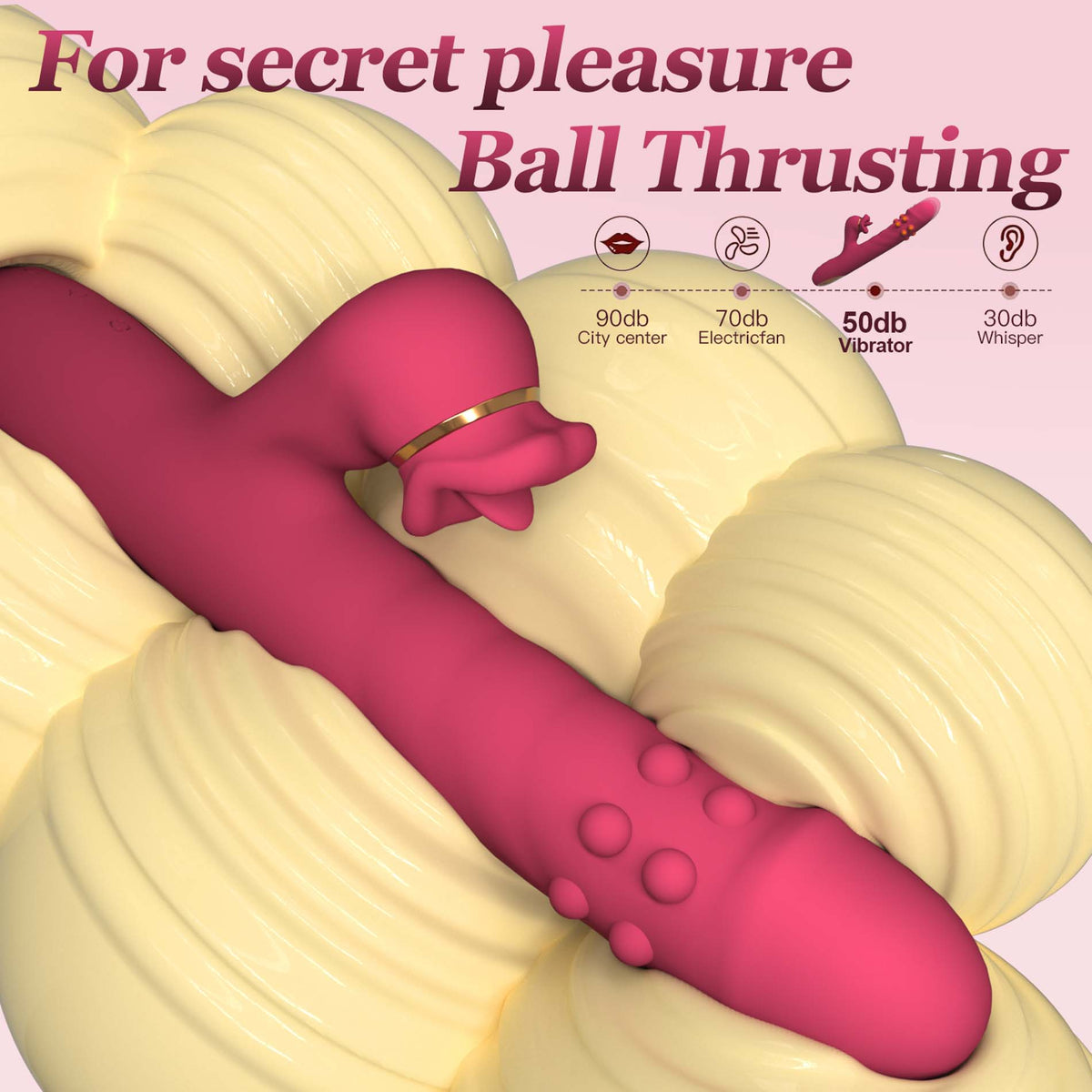 vibratore doppia stimolazione rabbit licking rosa