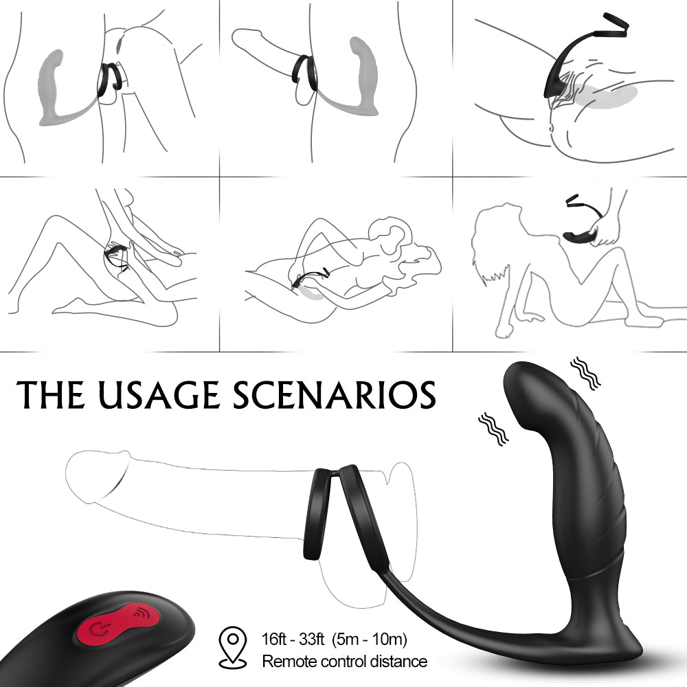 Vibrator and phallic ring Yell