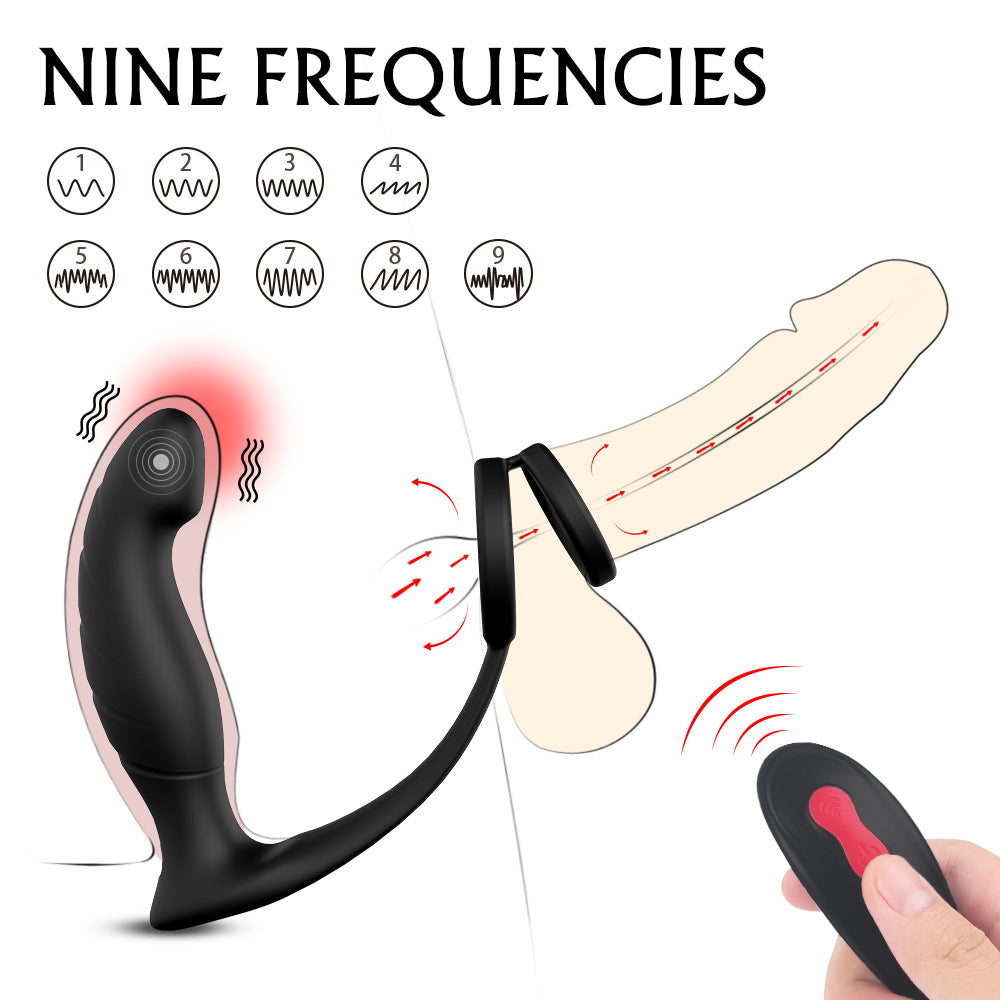 Vibrator and phallic ring Yell