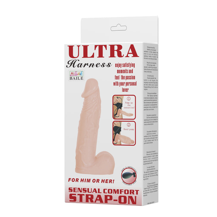 strap on ultra herness gonfiabile rosa flesh baile