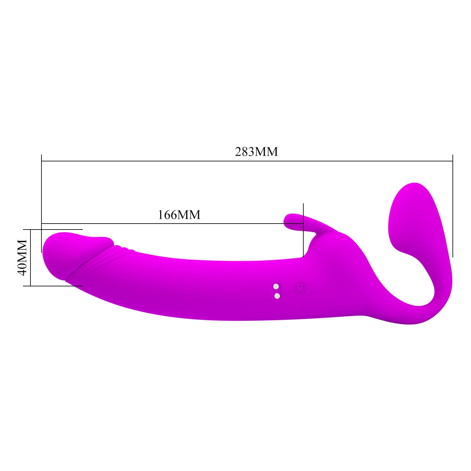 strap on vibrante zanini fucsia pretty love