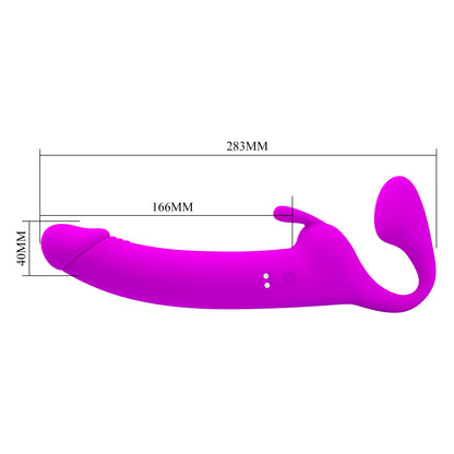 strap on vibrante zanini fucsia pretty love