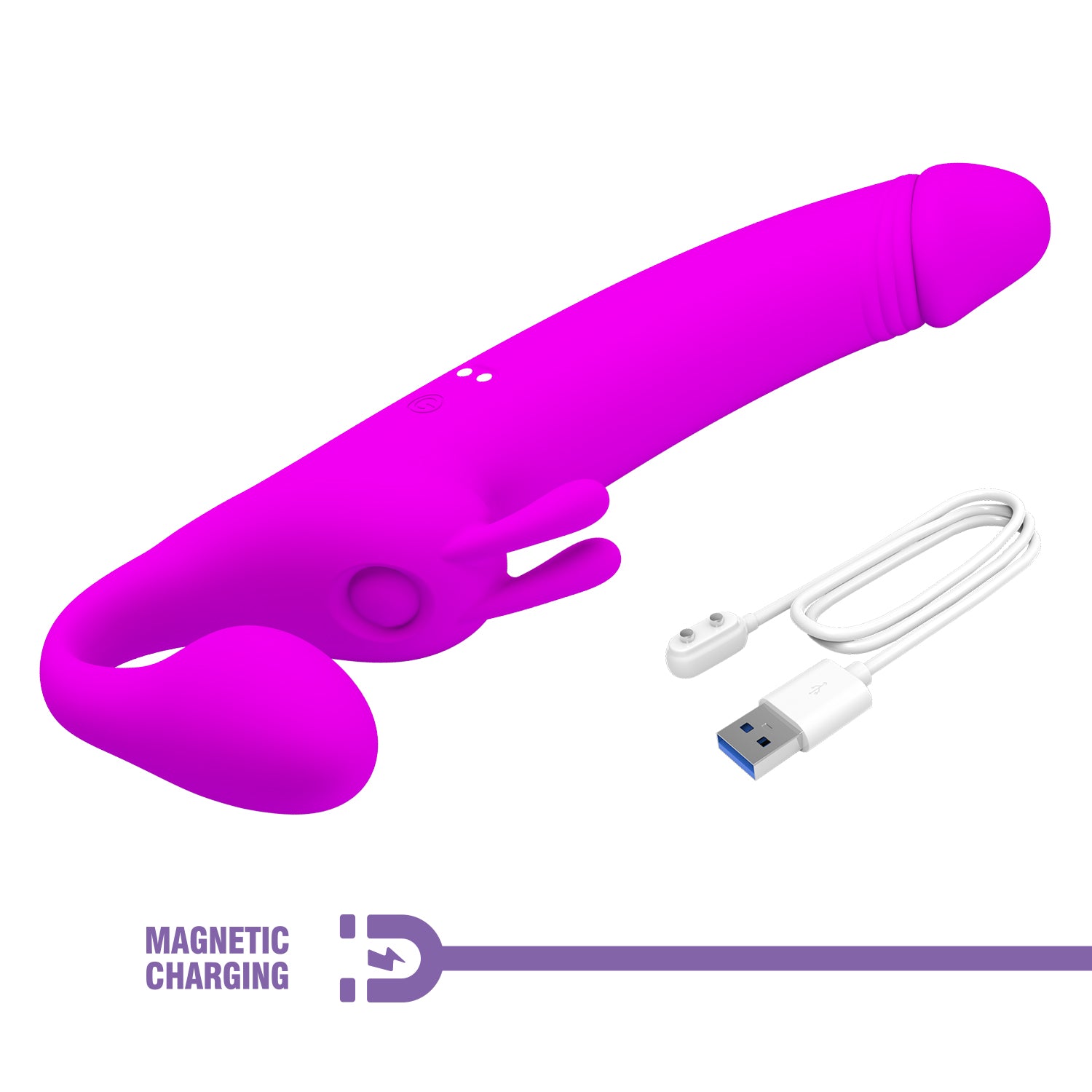 strap on vibrante zanini fucsia pretty love