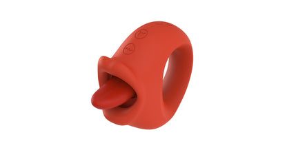 vibratore clitoride licking stimulator rosso