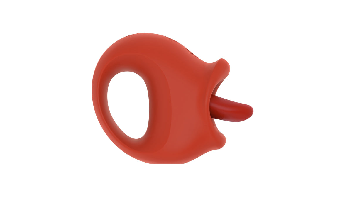 vibratore clitoride licking stimulator rosso