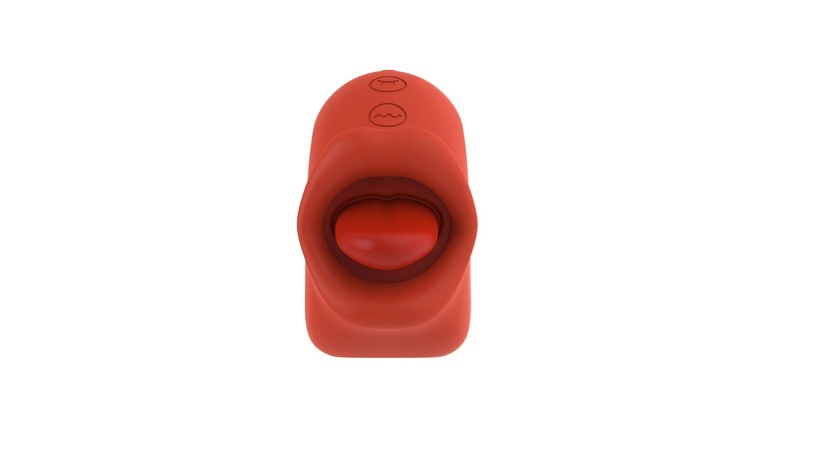 vibratore clitoride licking stimulator rosso