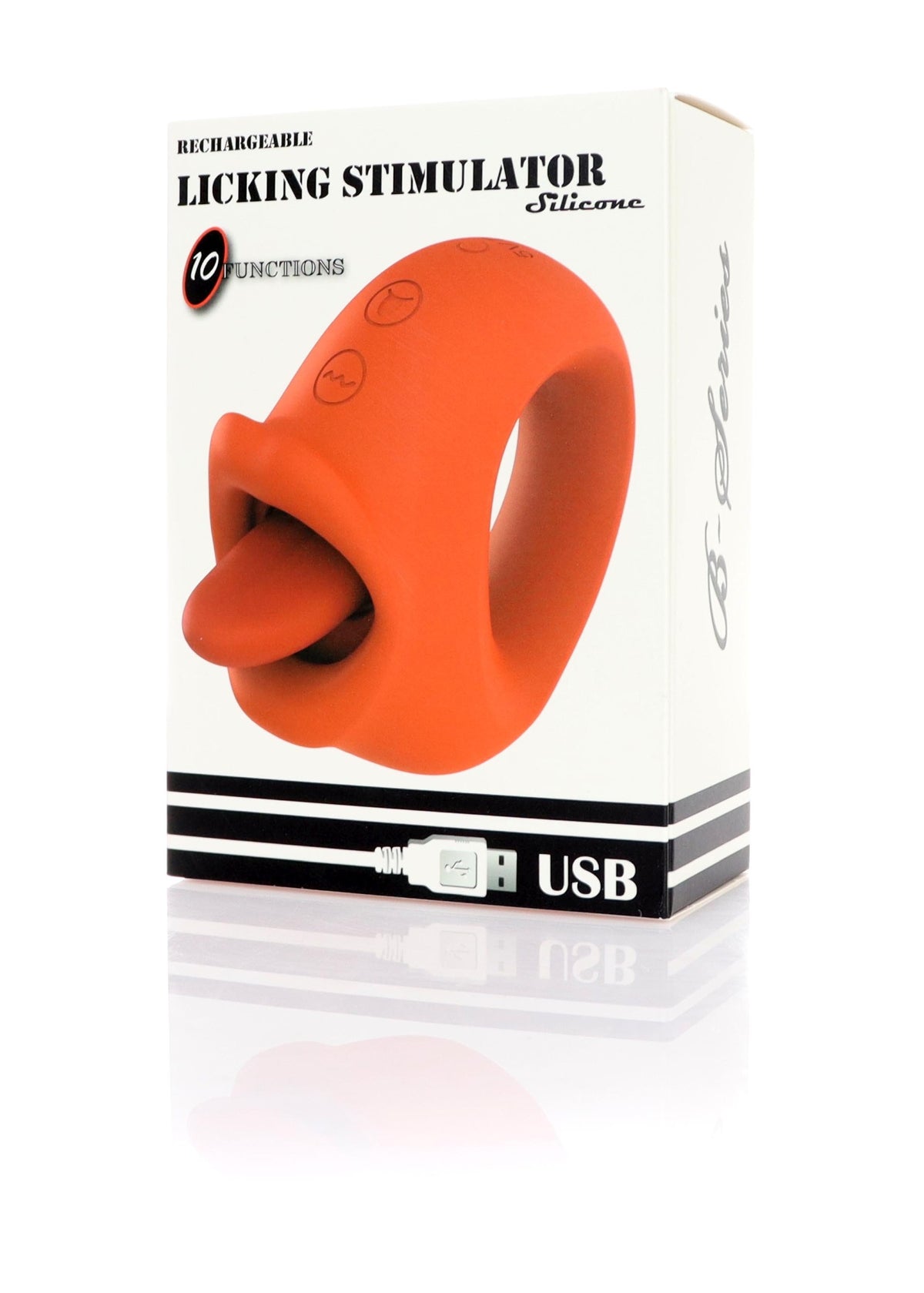 vibratore clitoride licking stimulator rosso
