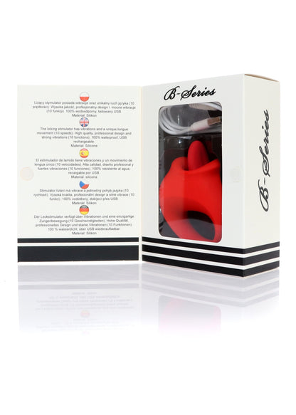 vibratore clitoride licking stimulator rosso