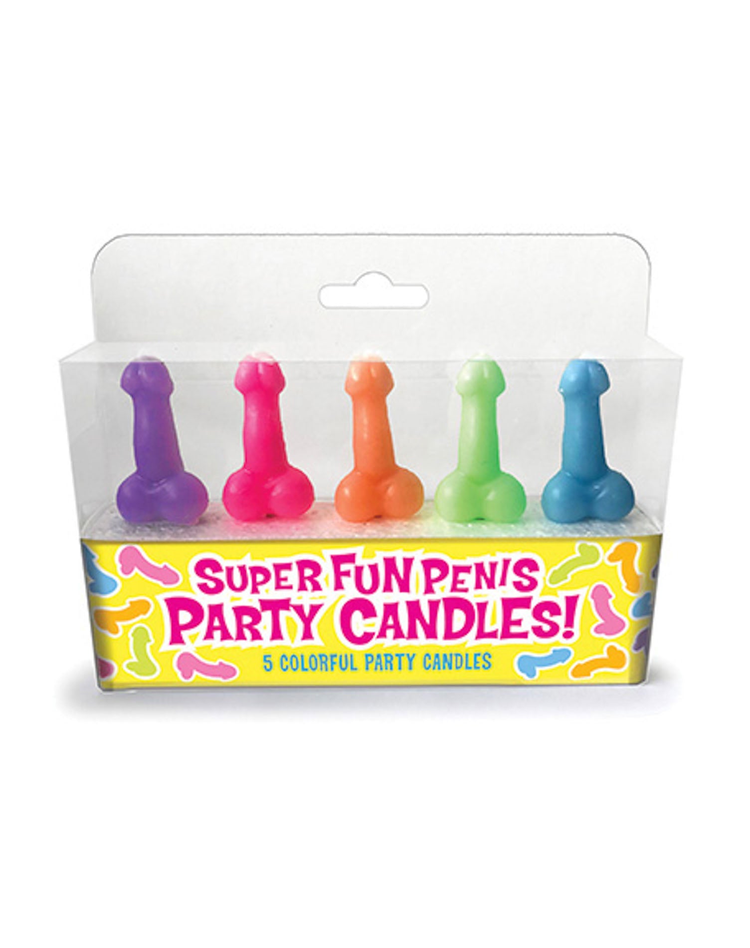 candeline a forma di pene rainbow