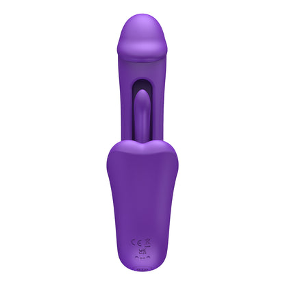 vibratore doppia stimolazione tongue flap viola b series