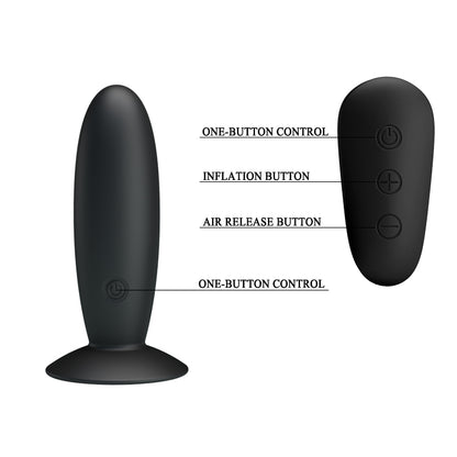 vibratore anale remote control raven nero mr play