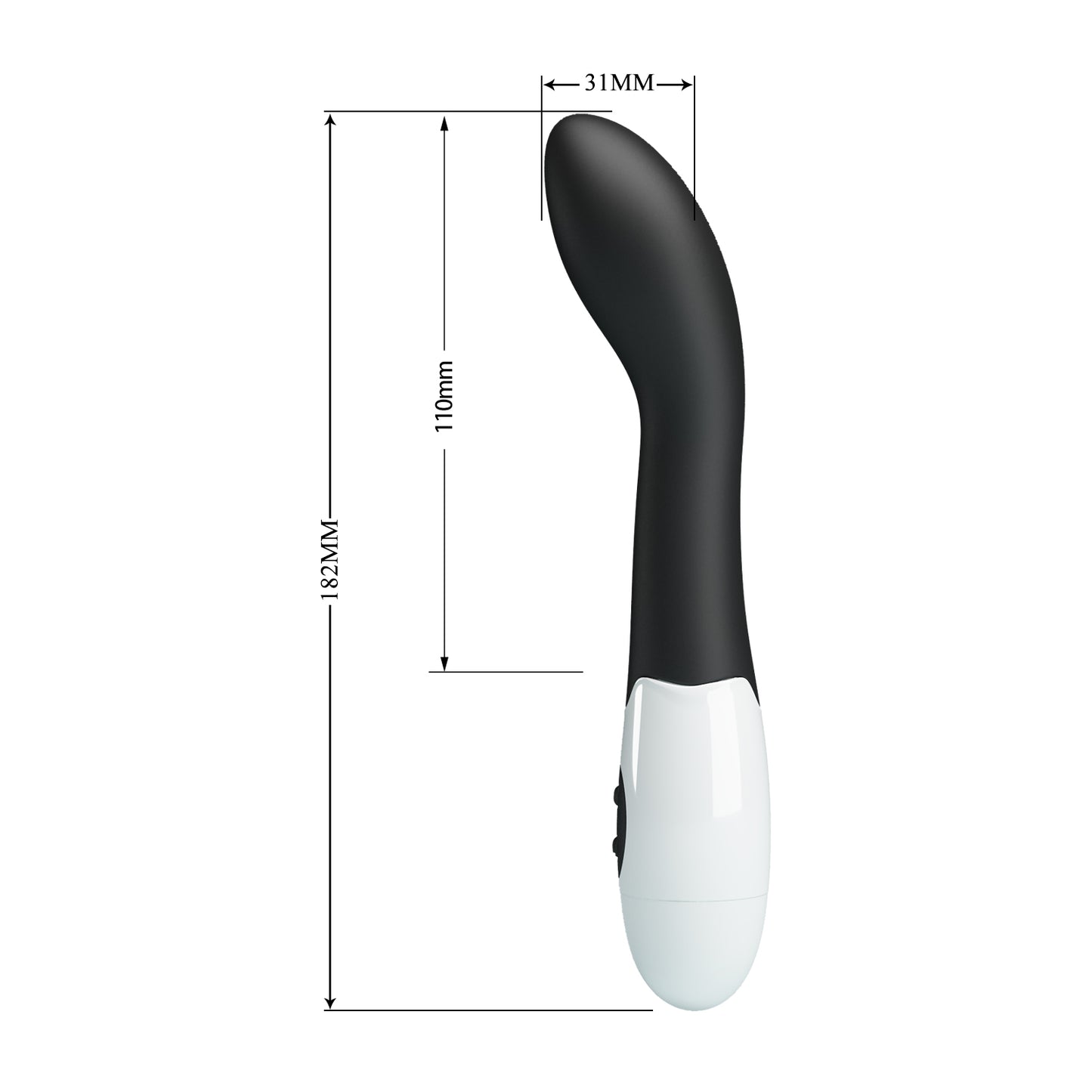 vibratore punto g bishop nero pretty love