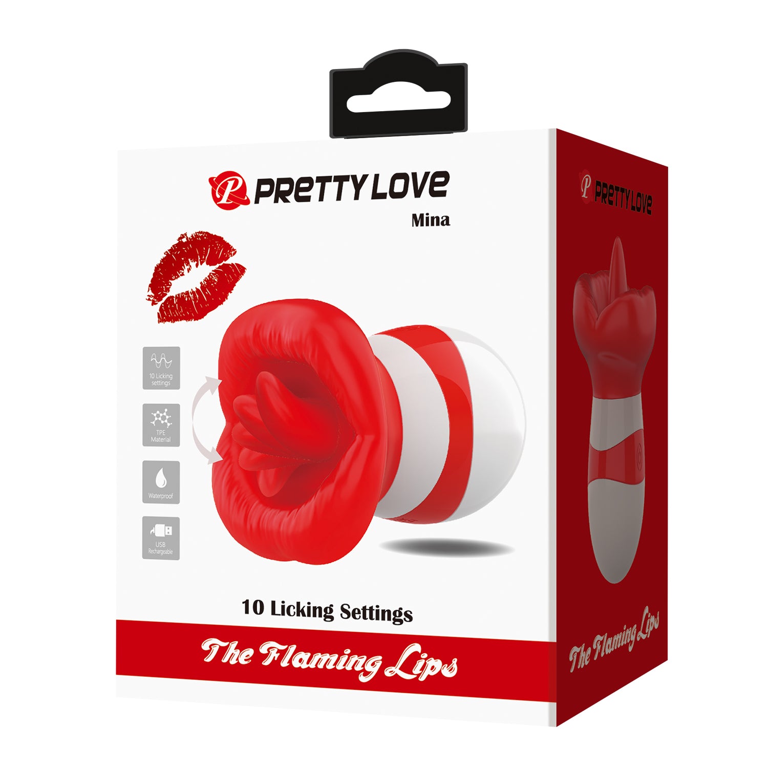 vibratore clitoride mina rosso pretty love