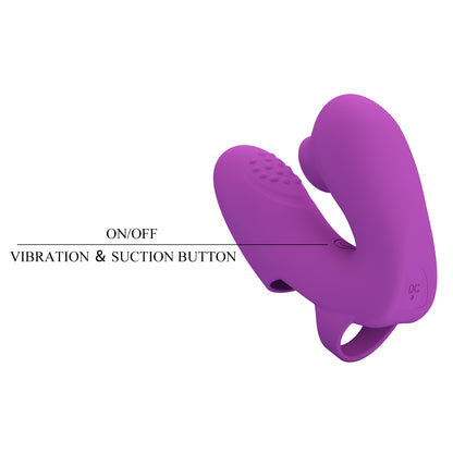 vibratore doppia stimolazione athena viola pretty love