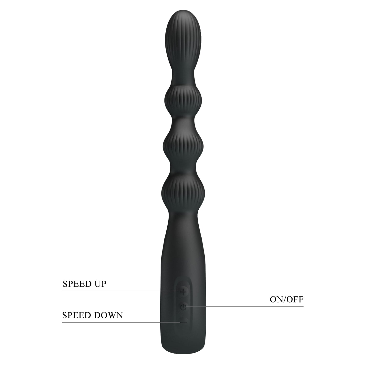 vibratore anale federer nero pretty love