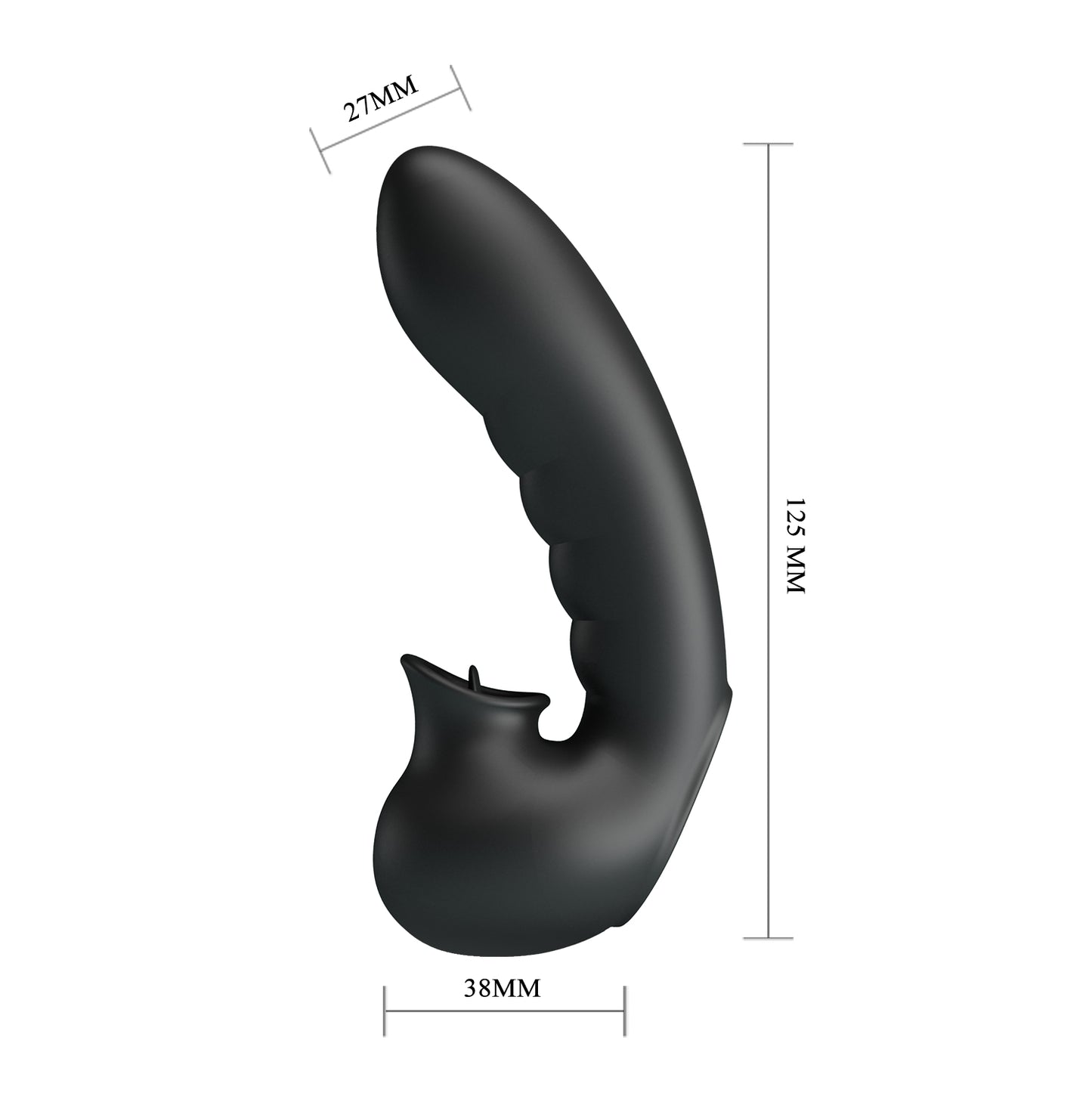 vibratore doppia stimolazione hobgoblin nero pretty love 