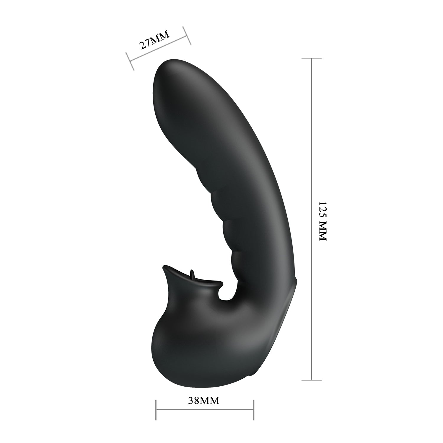 vibratore doppia stimolazione hobgoblin nero pretty love 
