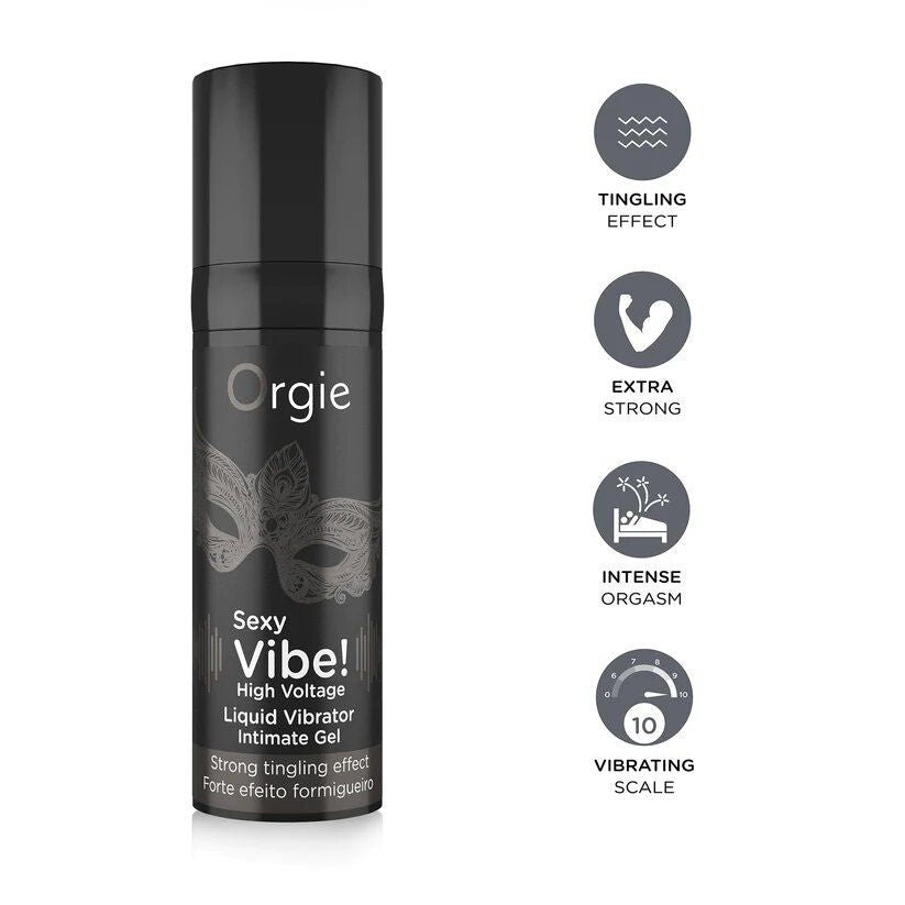 vibratore liquido sexy vibe high voltage 15ml orgie