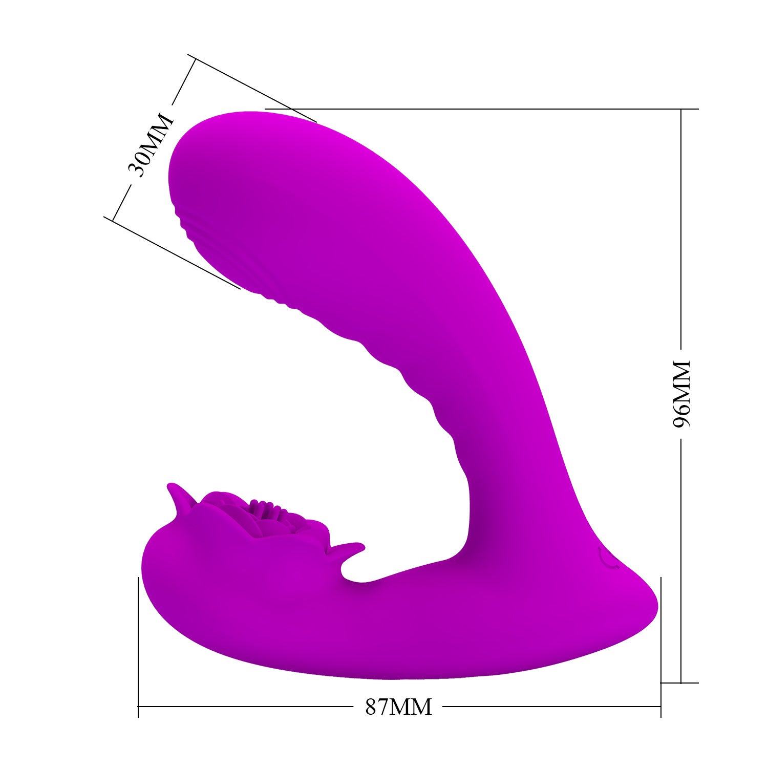 vibratore doppia stimolazione nadal fucsia baile