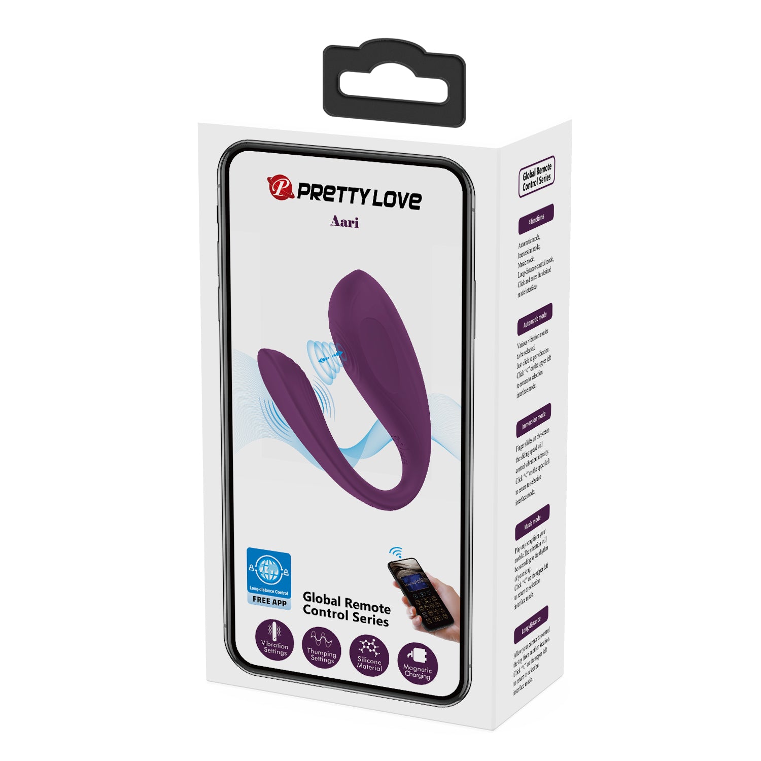 vibratore per coppia aari viola pretty love