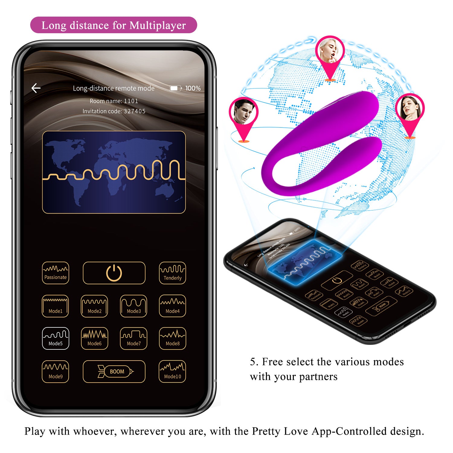 vibratore per coppia august fucsia pretty love