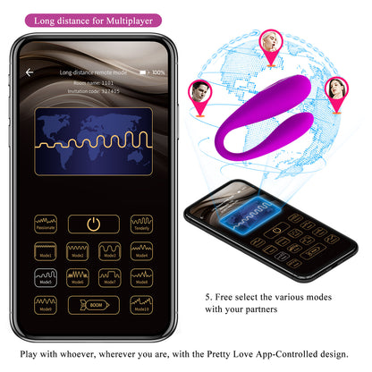 vibratore per coppia august fucsia pretty love