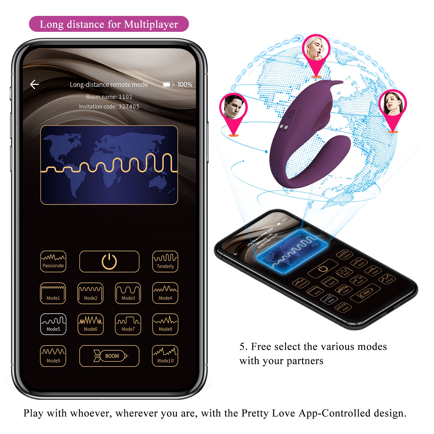 vibratore per coppia shey viola pretty love