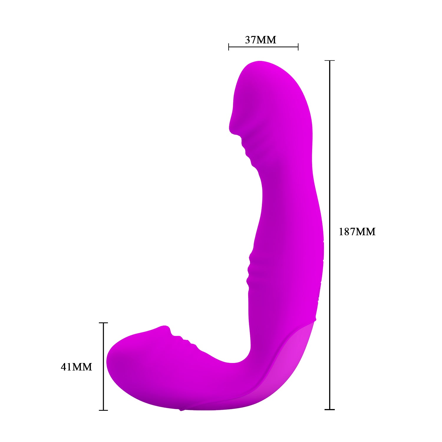 vibratore doppia stimolazione angelo fucsia pretty love