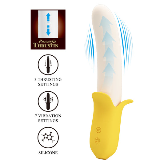vibratore punto g banana geek giallo pretty love